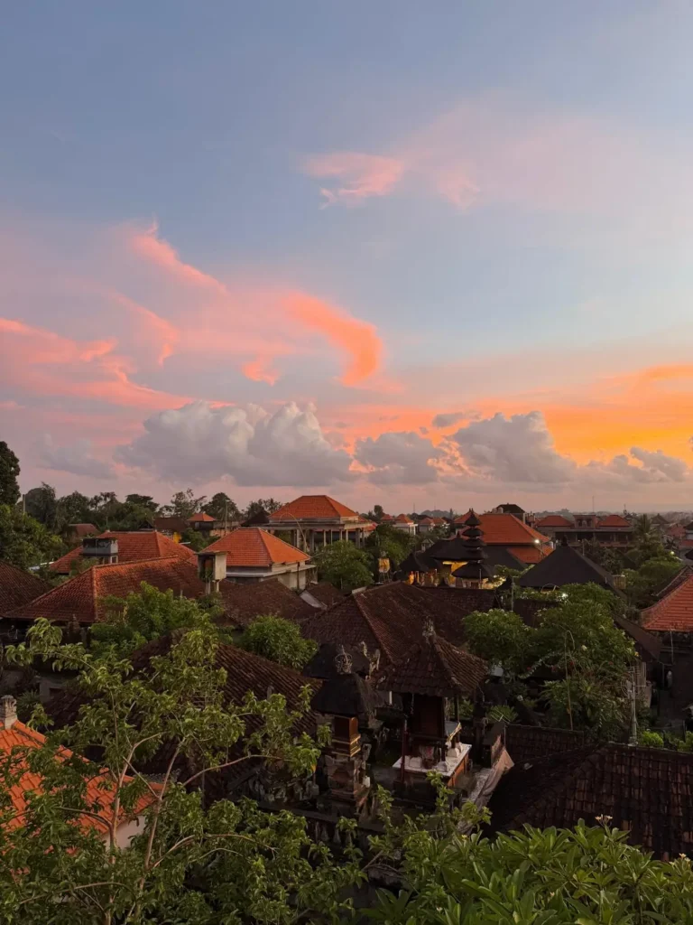 Blick auf Bali von der Warmadewa University